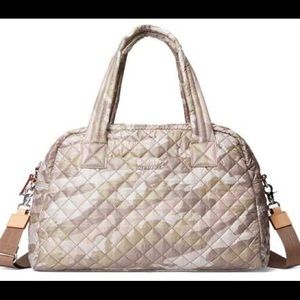 MZ WALLACE Jimmy Weekender bag - gray blush cameo color